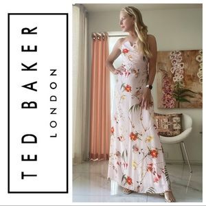 Ted Baker Alanah Botanical Bloom Gown Size 6 US